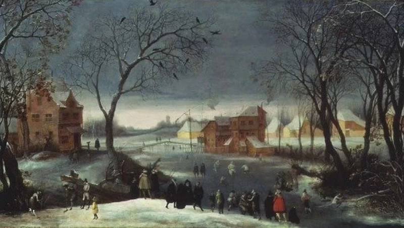 Paesaggio invernale con pattinatori - Galerie de Jonckheere, Paris